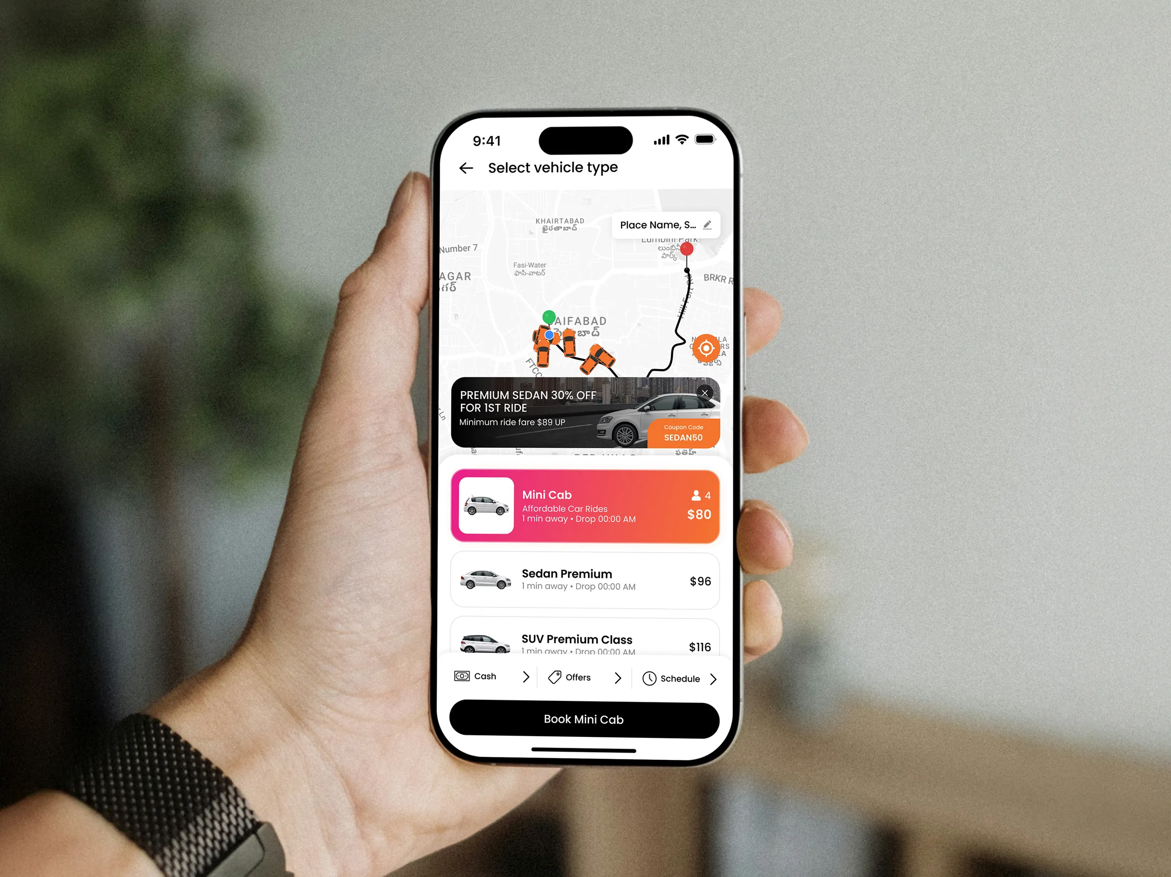 Cara – Smart Ride Booking Mobile Platform